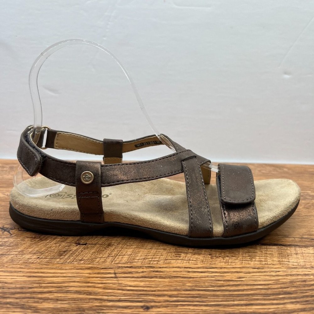 Brown Leather Women Sandals